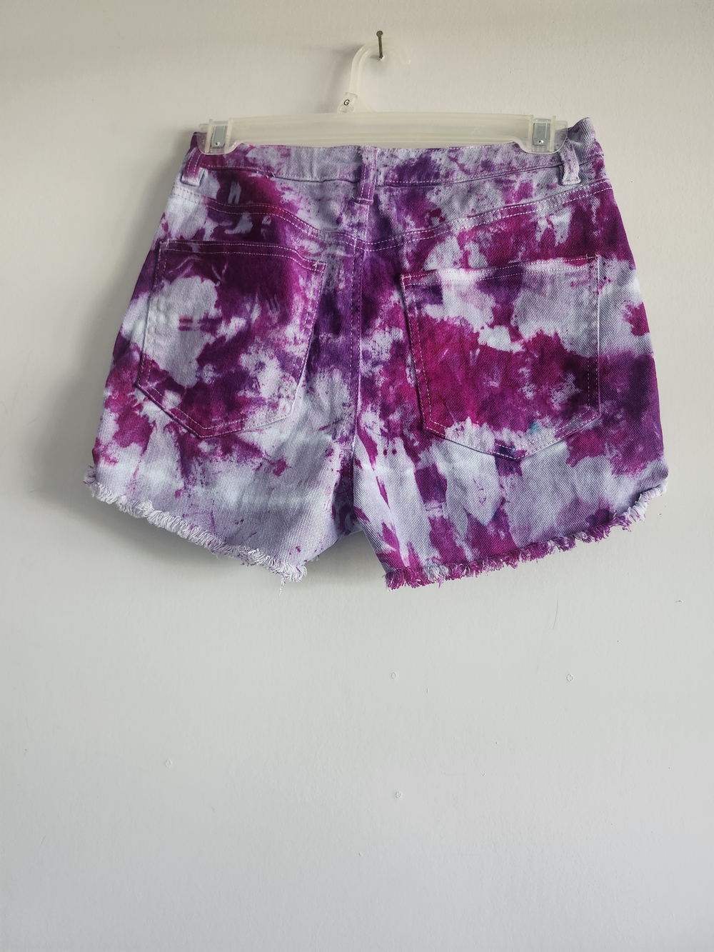 NOBO Purple Hand Dyed Denim Jean Shorts Women’s Size Small